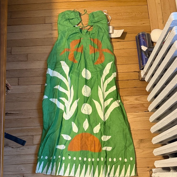 Cala De La Cruz Roge Dress size L - Picture 2 of 6